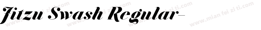 Jitzu Swash Regular字体转换
